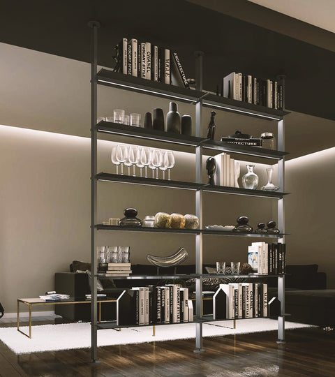 Vertical Line - libreria divisoria per salotto | Damiano Latini