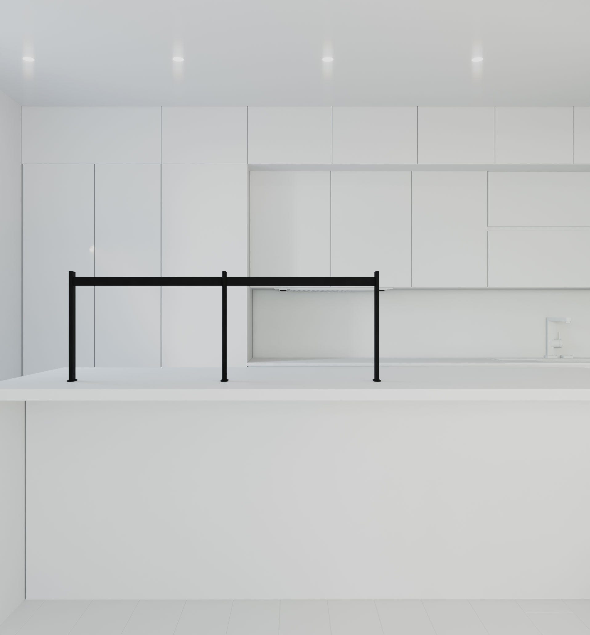 Hang Top organiser for kitchen islands