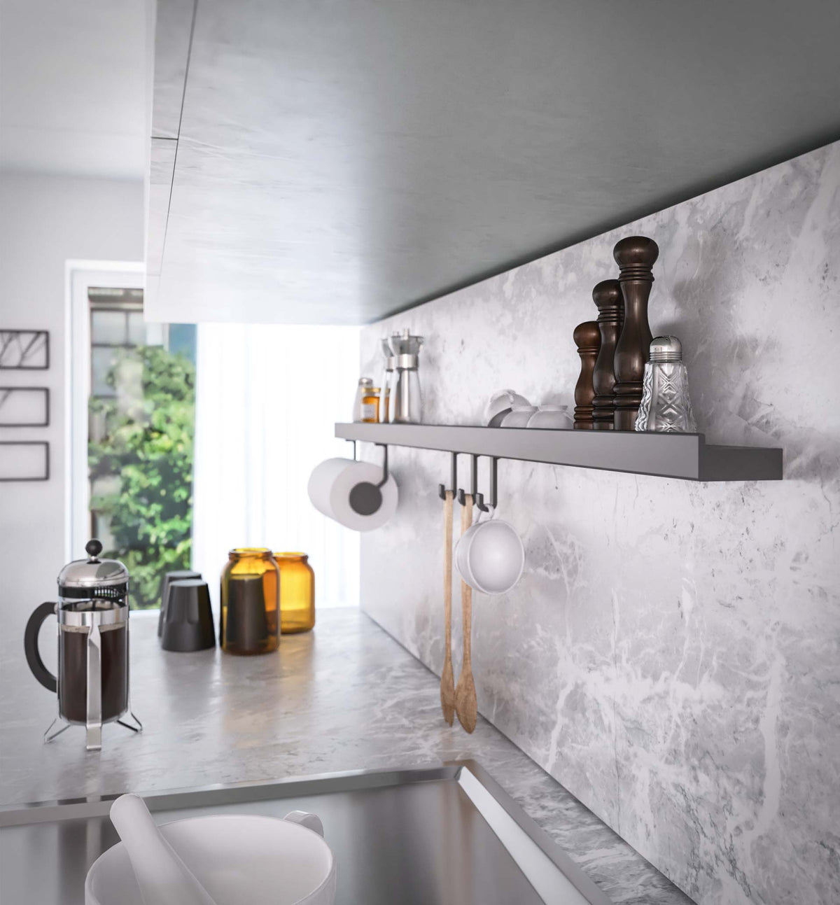Horizon kitchen shelf