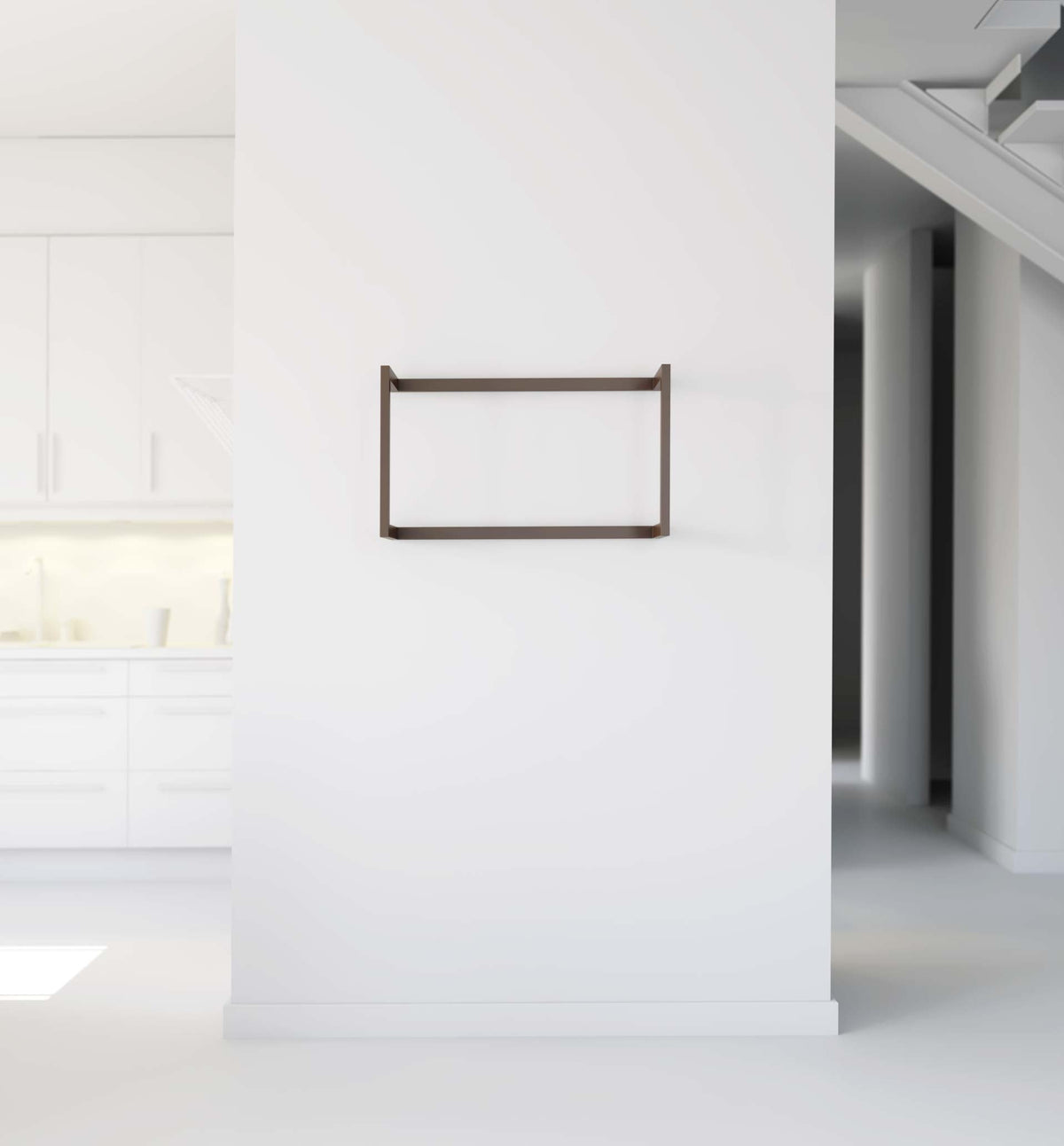 Step wall-mounted bookcase