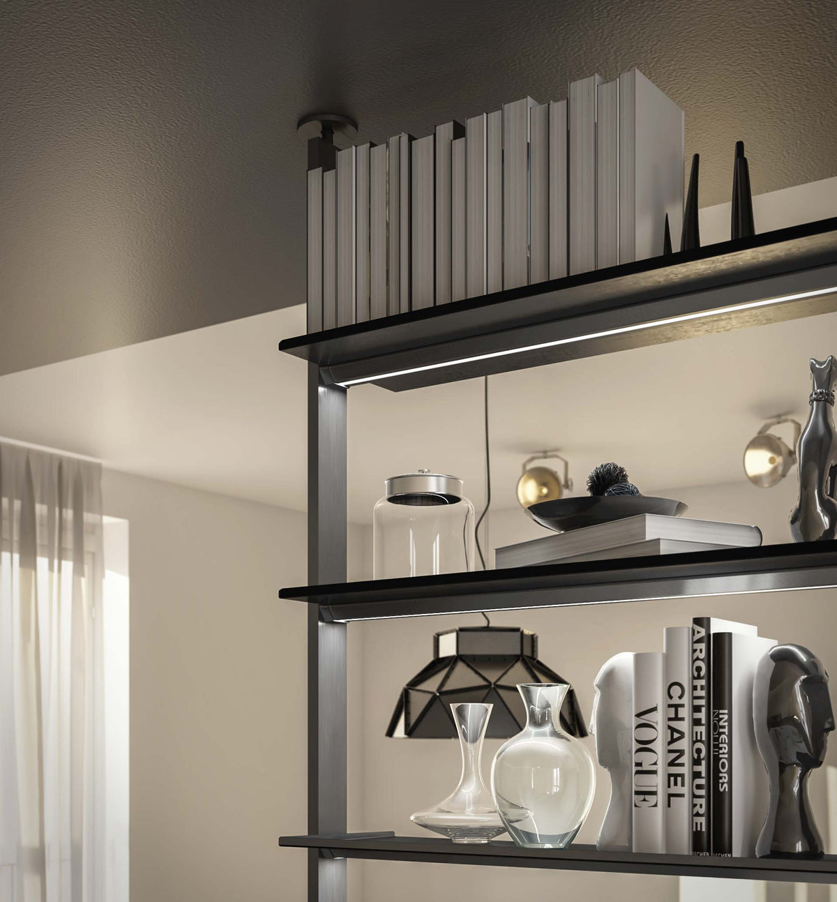 Vertical Line Lux bookcase