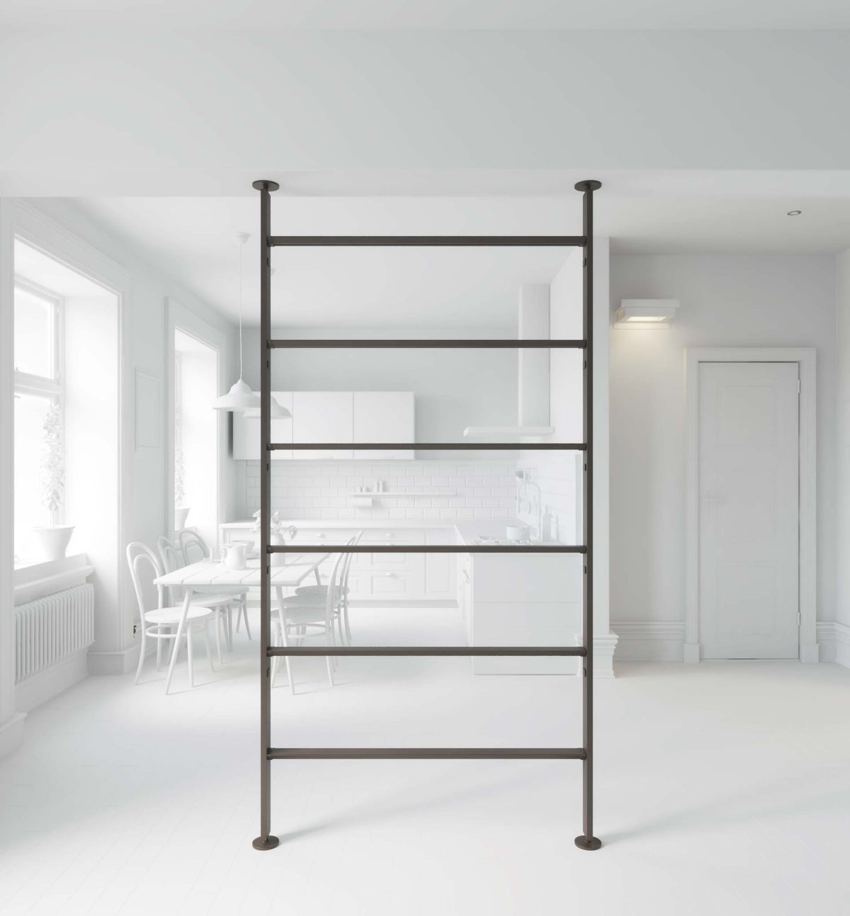 Vertical Line dividing bookcase