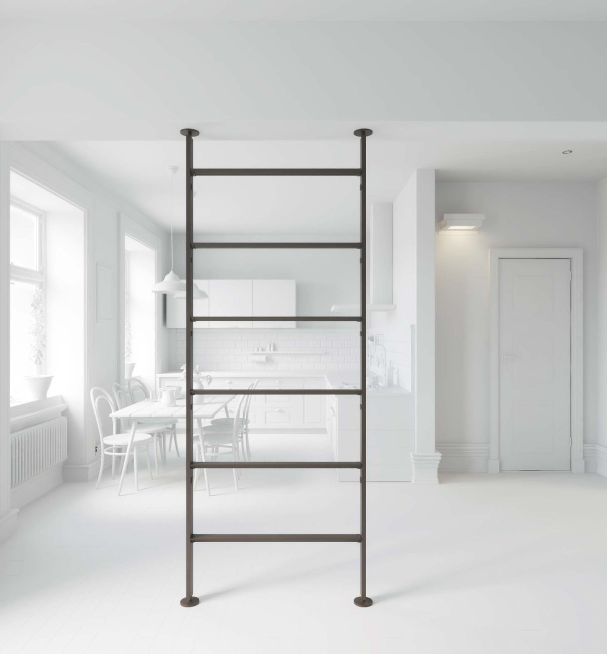 Vertical Line dividing bookcase