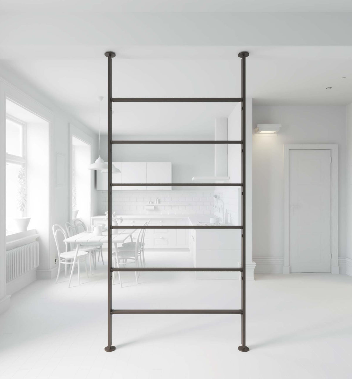 Vertical Line dividing bookcase