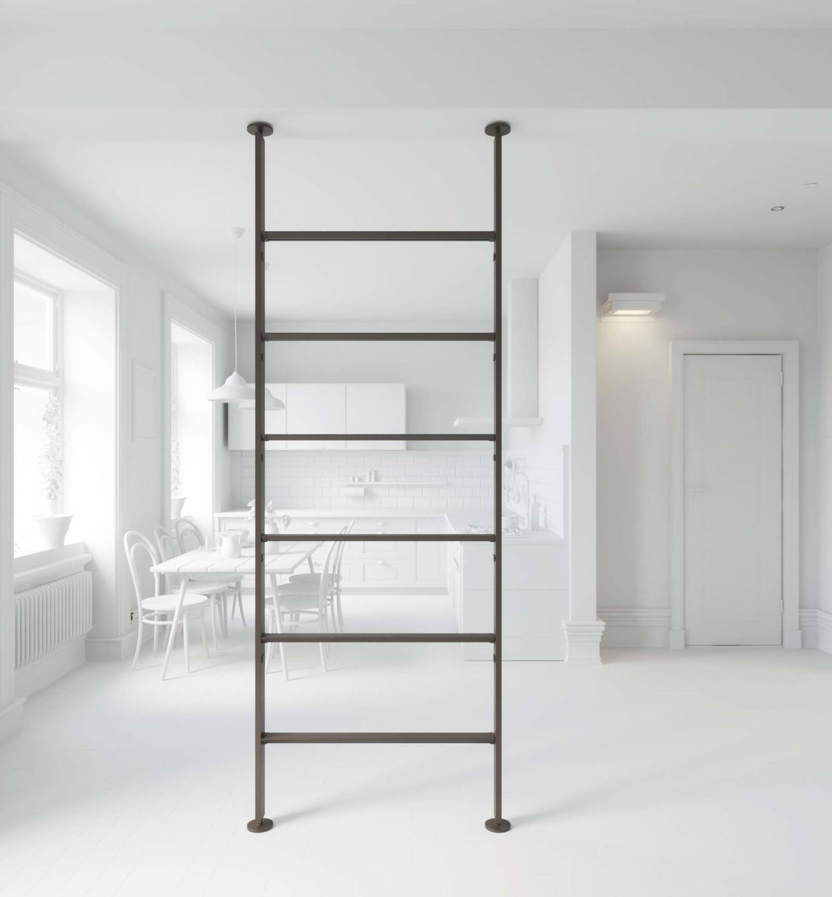 Vertical Line dividing bookcase