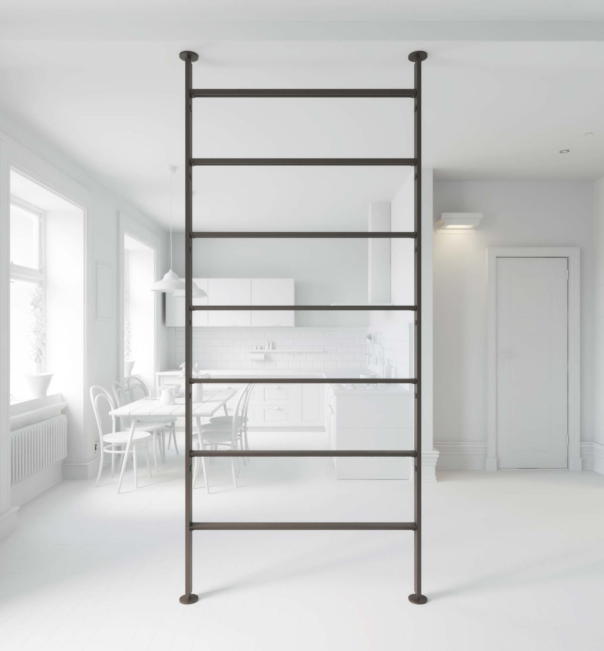 Vertical Line dividing bookcase