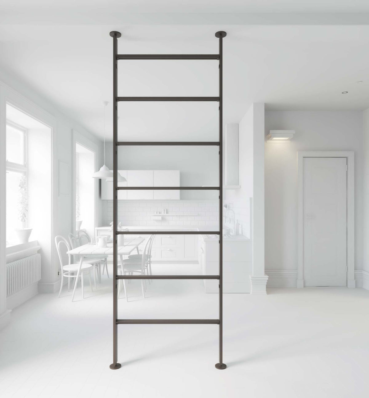 Vertical Line dividing bookcase