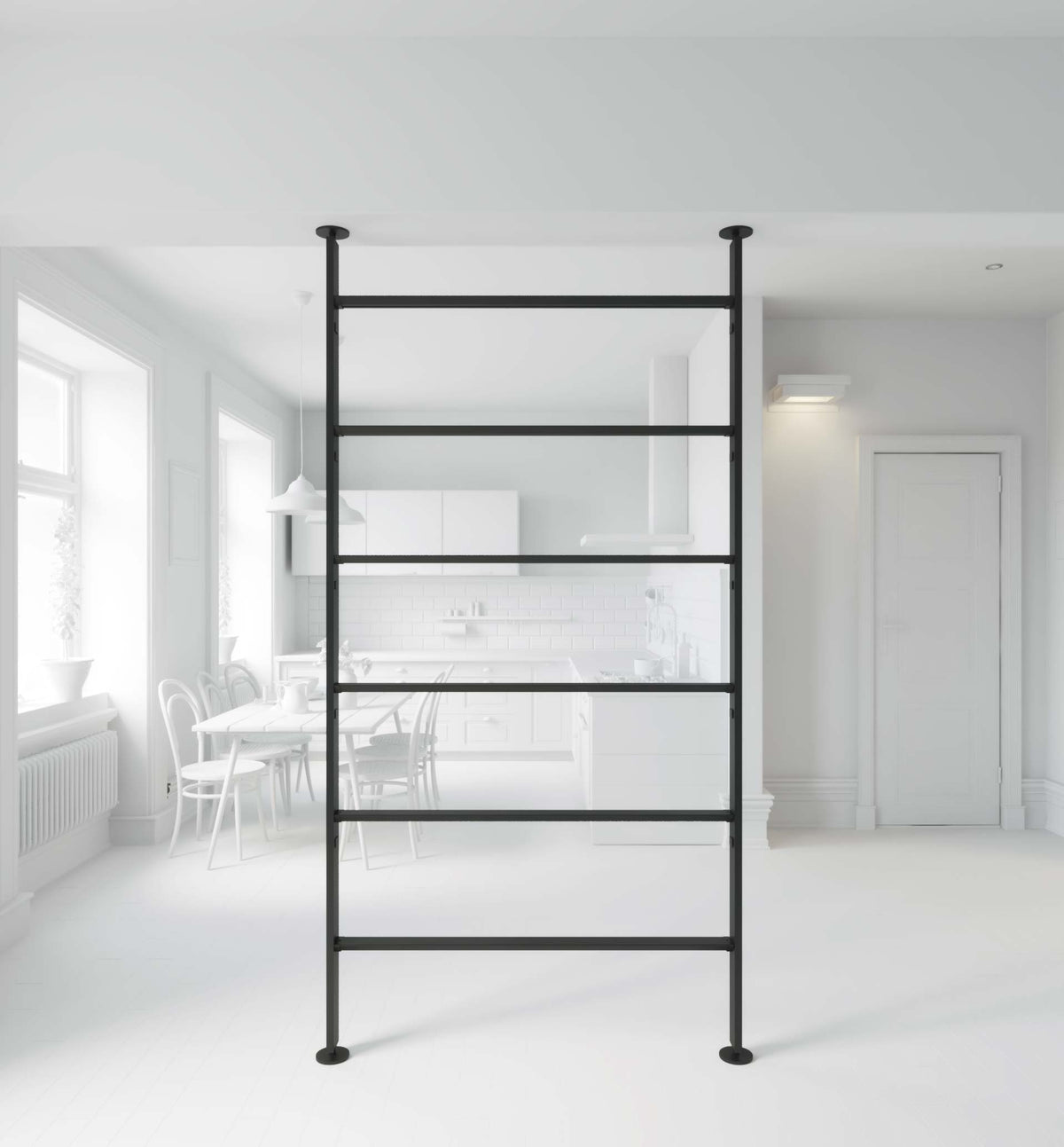 Vertical Line dividing bookcase