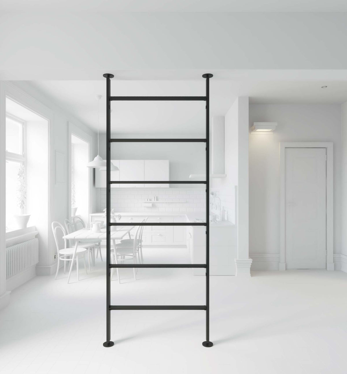 Vertical Line dividing bookcase