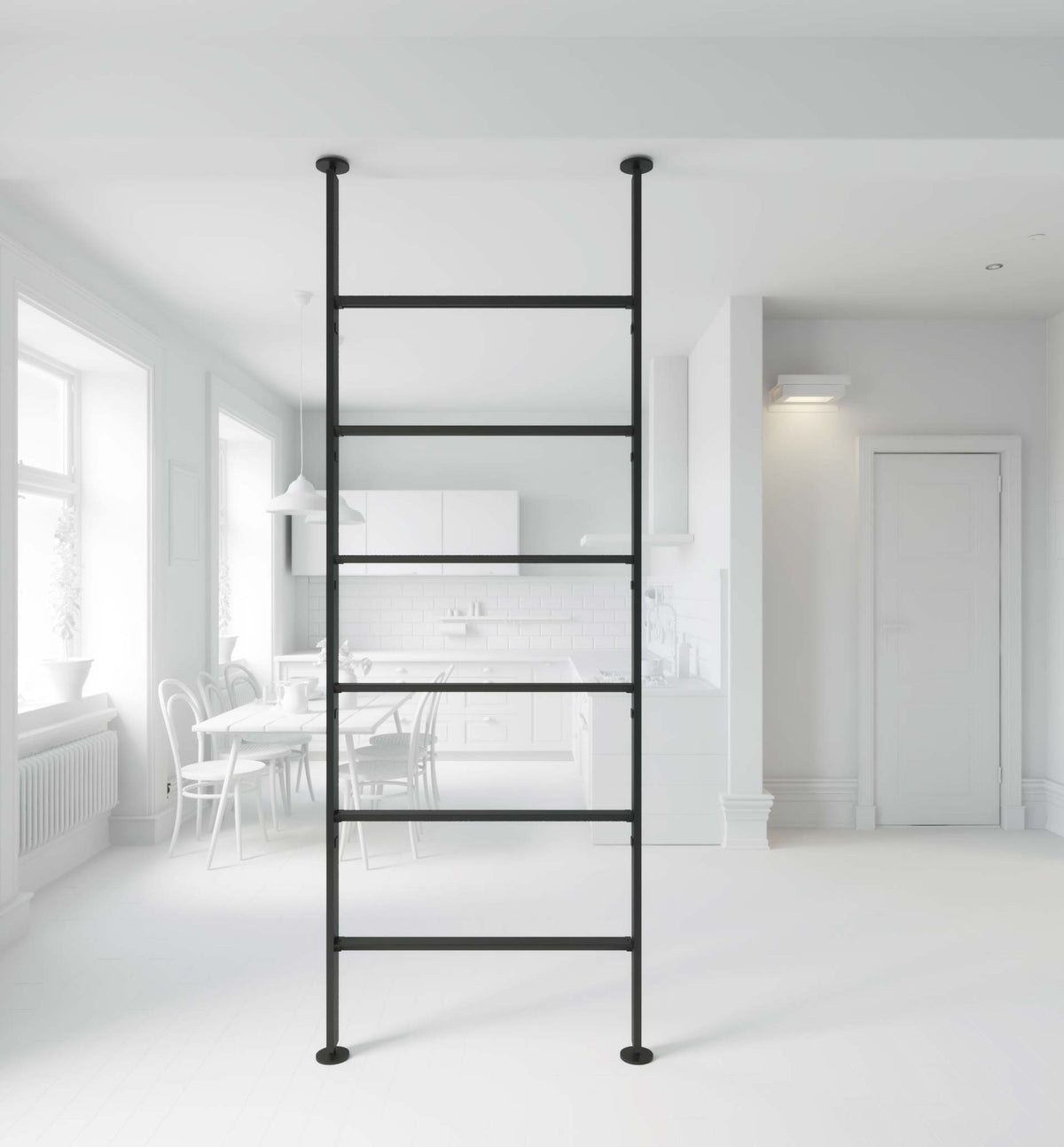 Vertical Line dividing bookcase