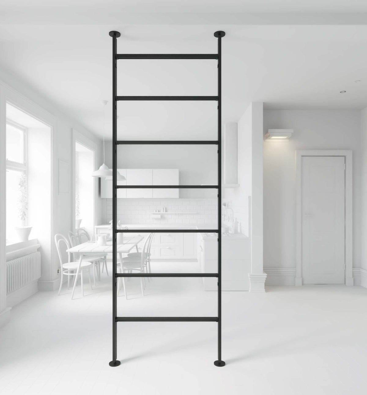 Vertical Line dividing bookcase