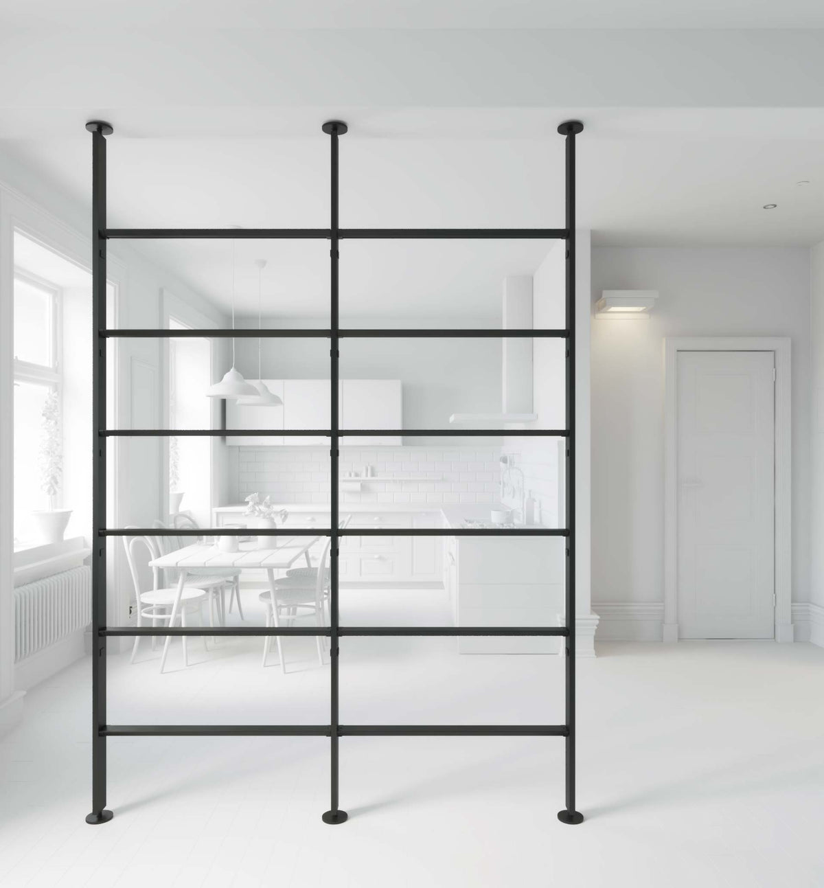 Vertical Line dividing bookcase