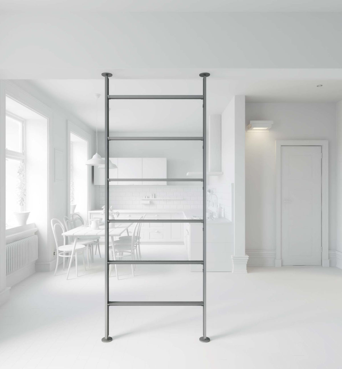 Vertical Line dividing bookcase