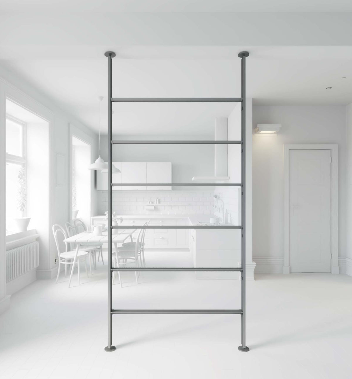 Vertical Line dividing bookcase