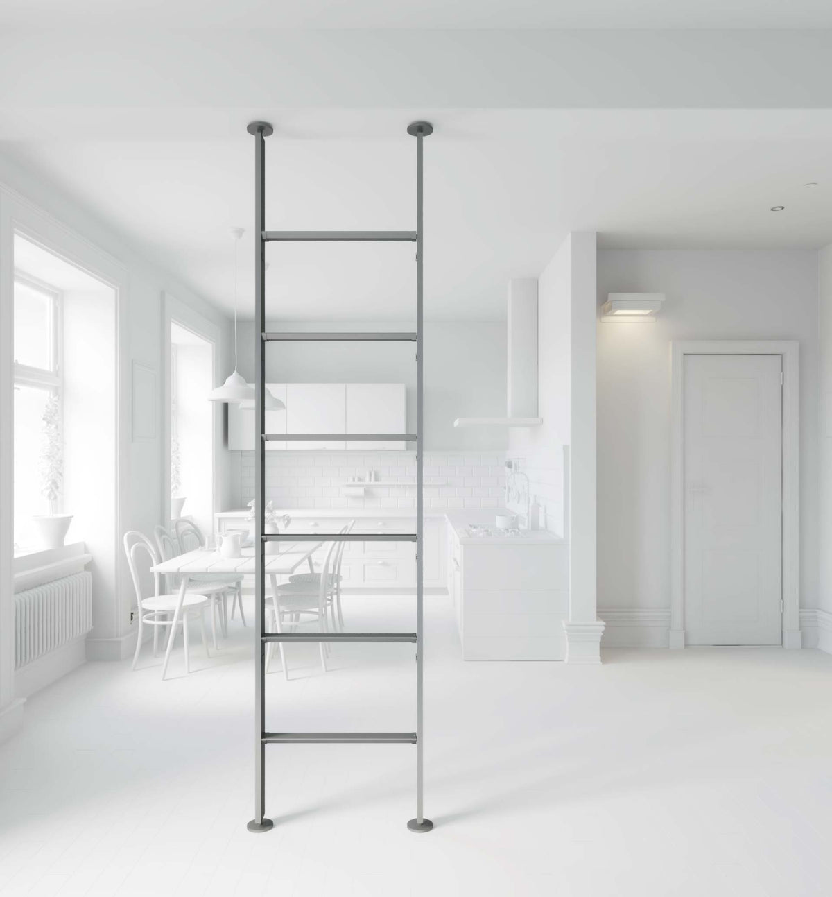 Vertical Line dividing bookcase