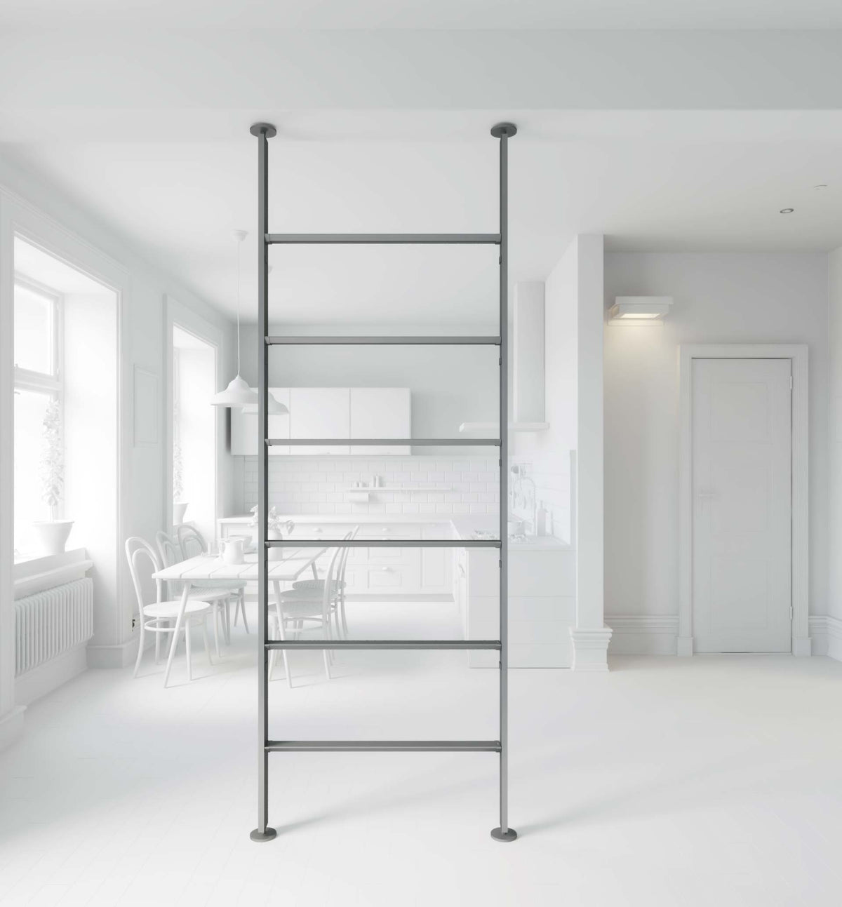 Vertical Line dividing bookcase