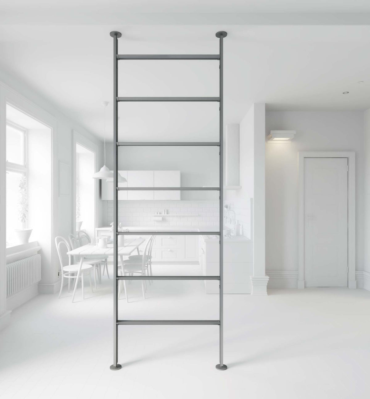 Vertical Line dividing bookcase